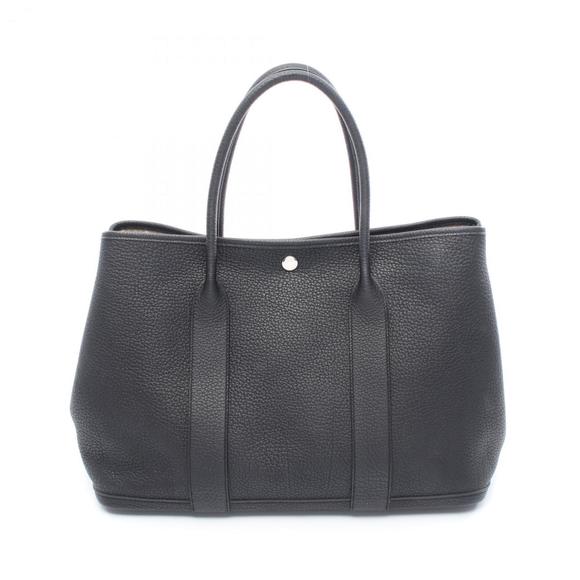 Hermes Hermès Garden Party PM Tote Bag in Negonda Leather, Black - Picture 1 of 8